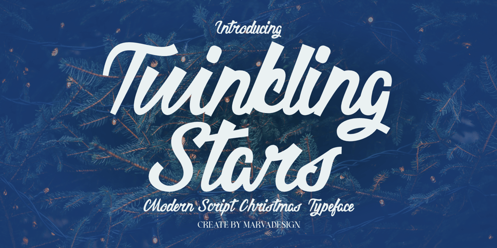 Twinkling Stars font