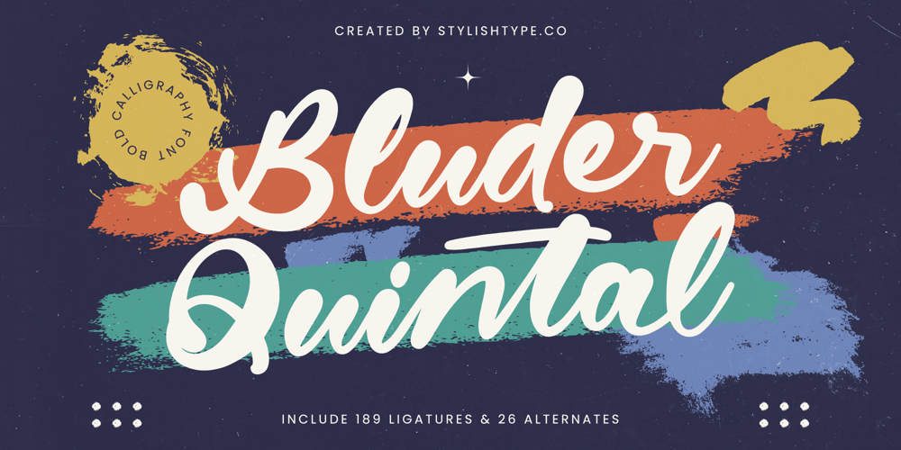 Bluder Quintal font