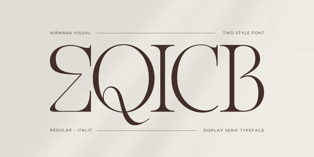 Eqicb font