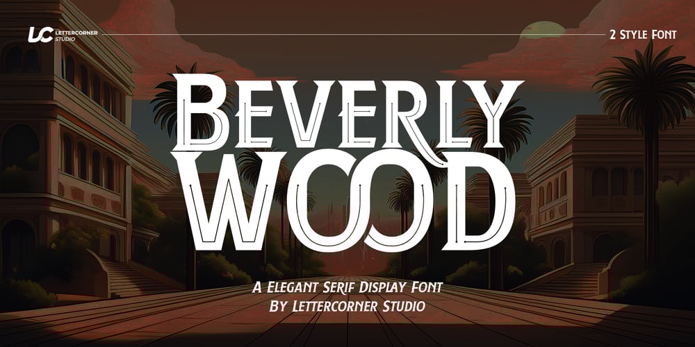 Berverlywood font