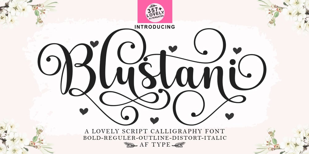 Blustani font