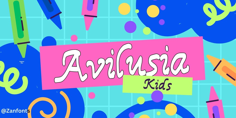 Avilusia kids font
