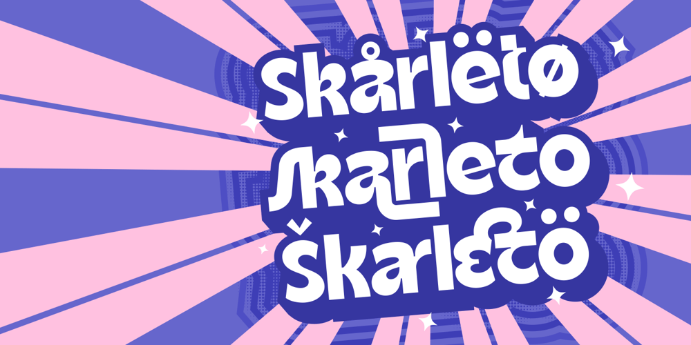 Skarleto font