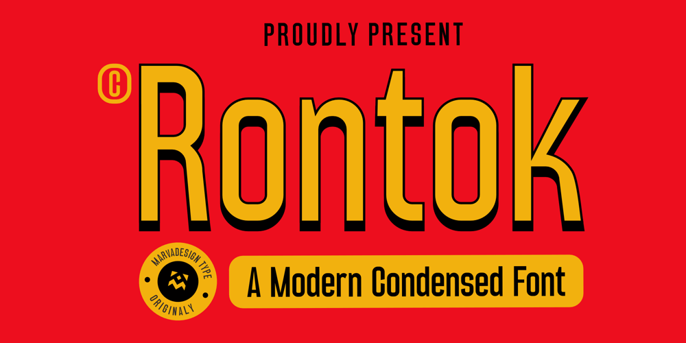 Rontok font