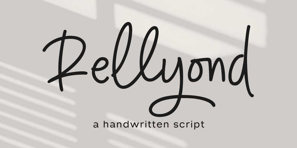 Rellyond font
