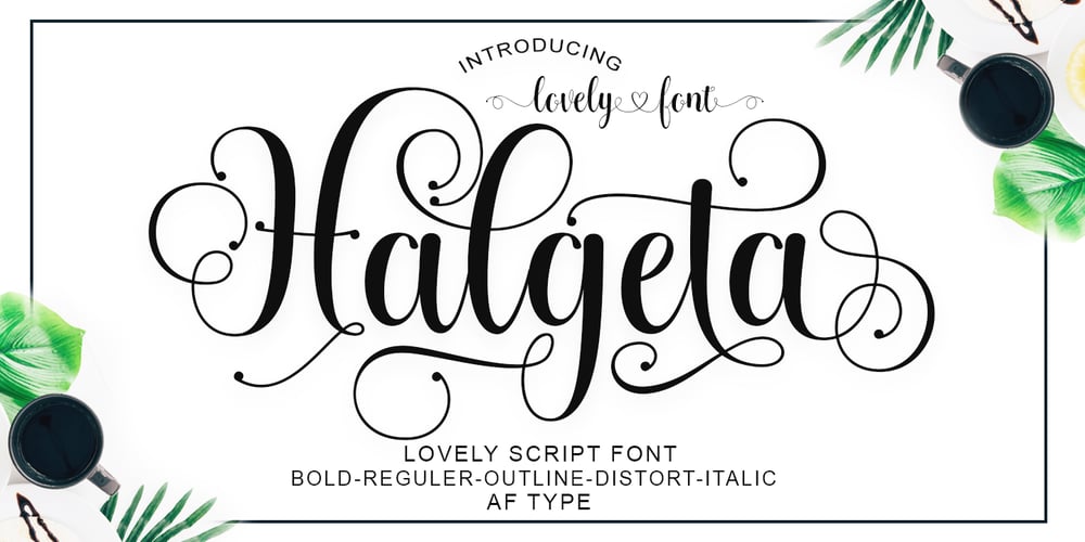Halgeta font