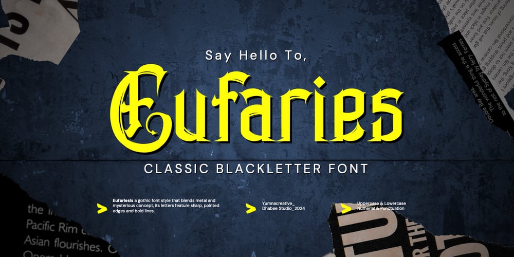 Eufaries font