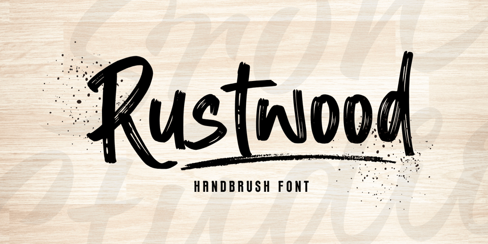 Rustwood font