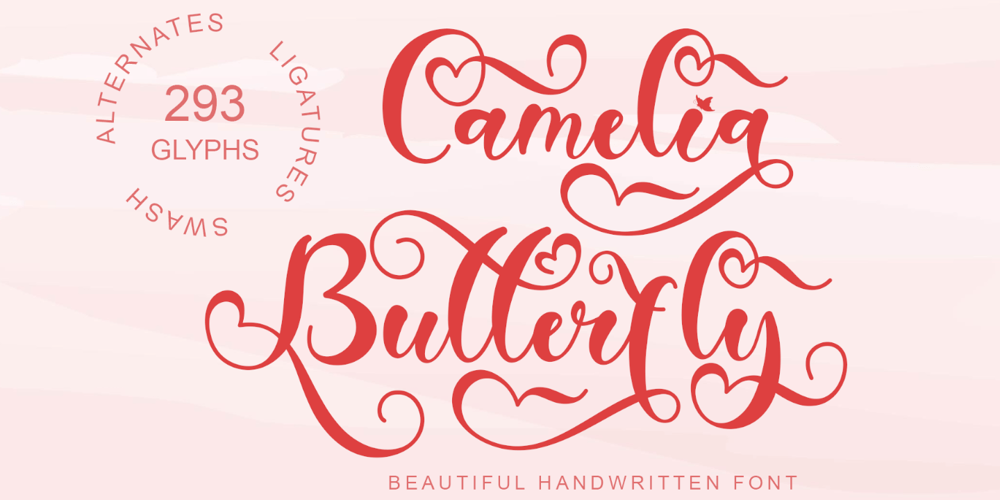 Camelia Butterfly font