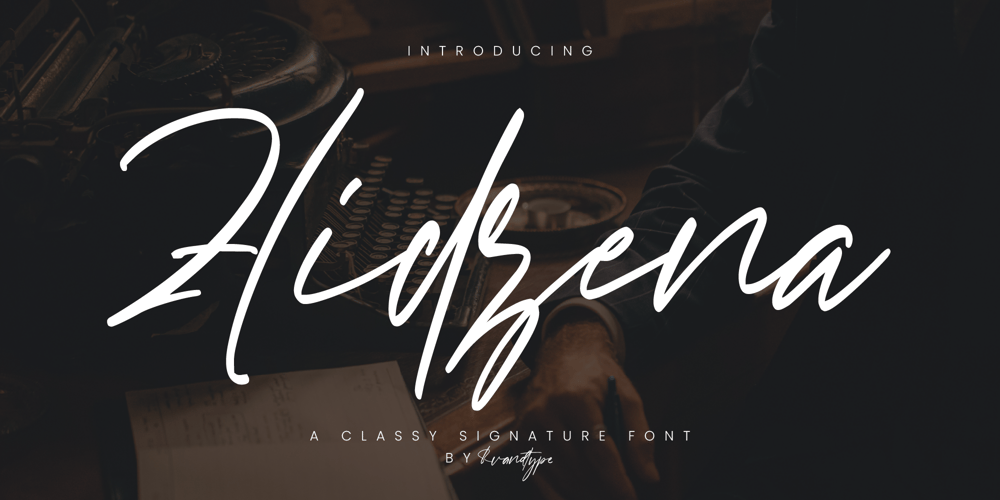 Hidzena font