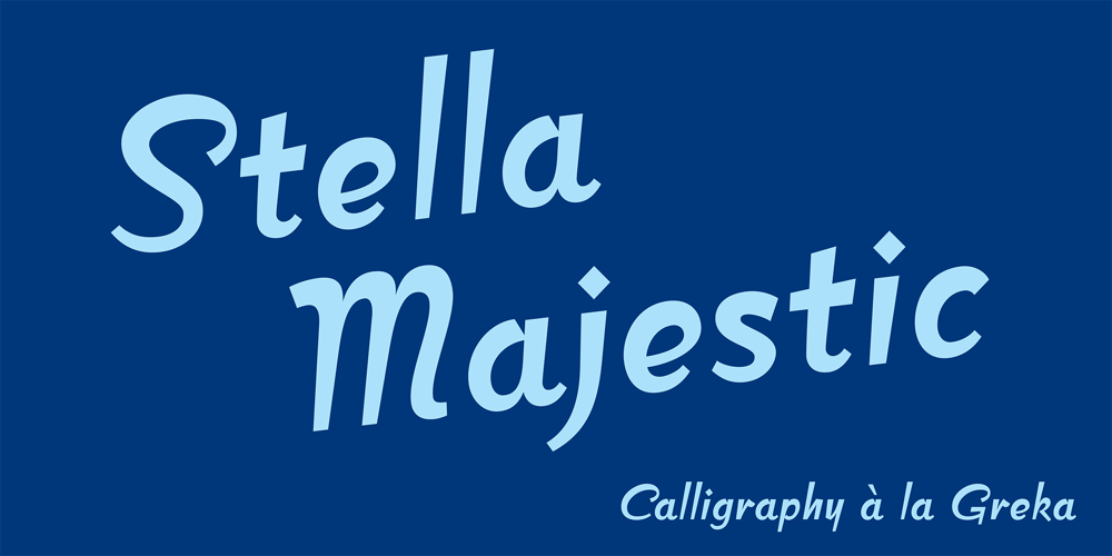 Stella Majestic font