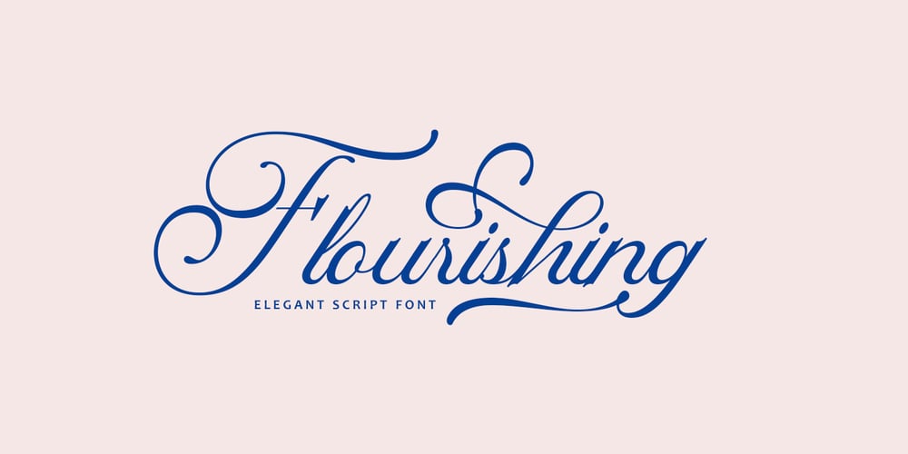 Flourishing font