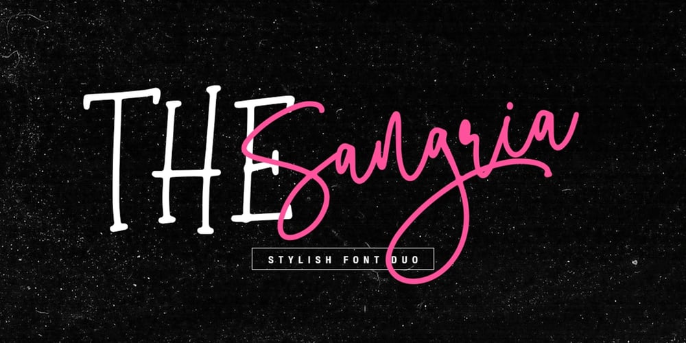 THE Sangria Duo font