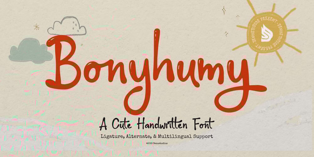 Bonyhumy font