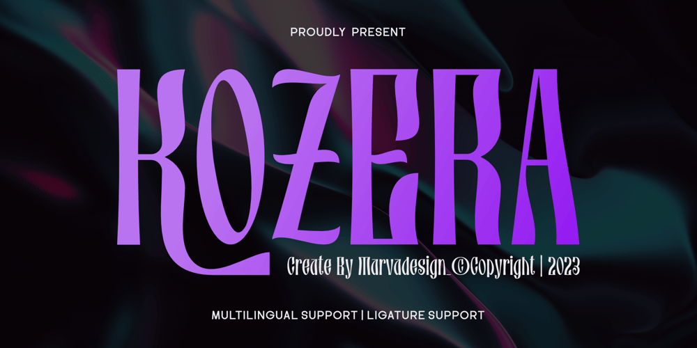 Kozera font