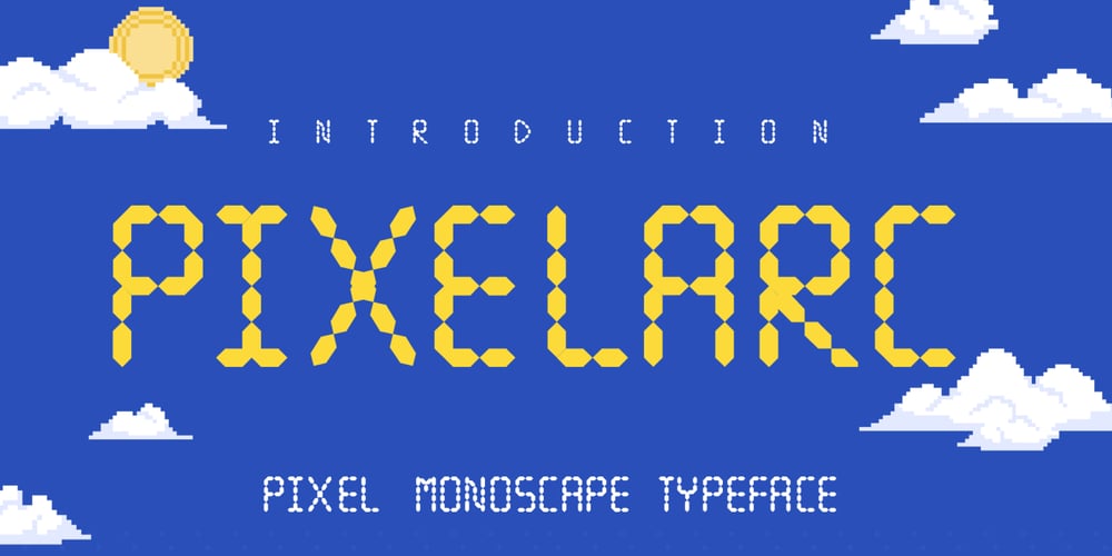 Pixelarc font