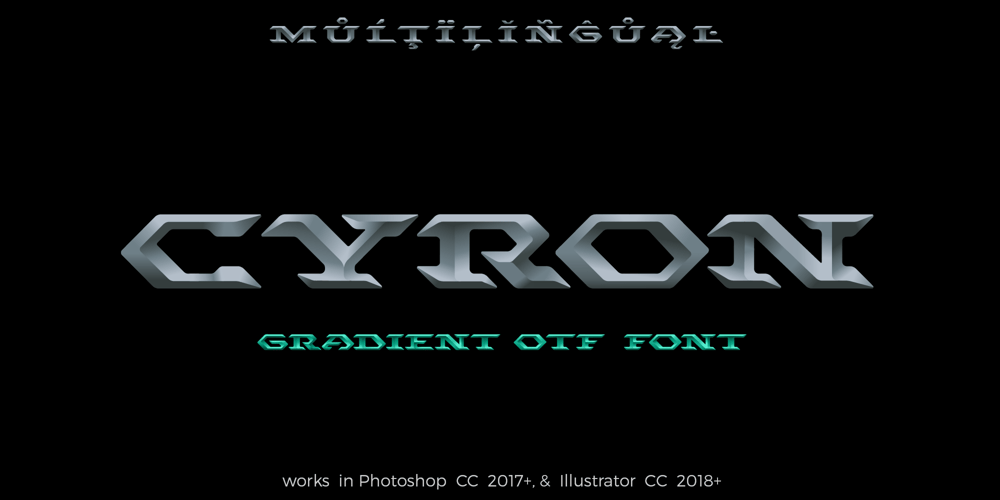 Cyron Steel font