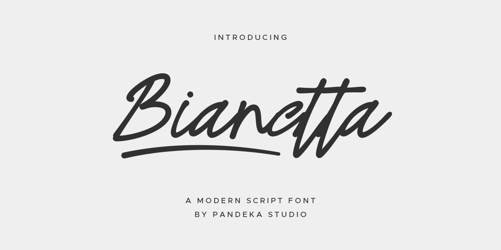Bianetta font