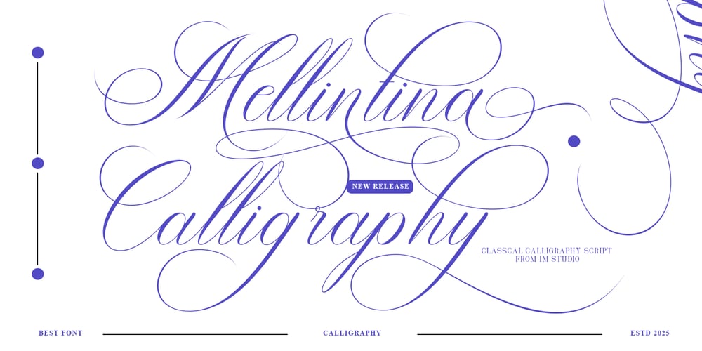 Mellintina Calligraphy font