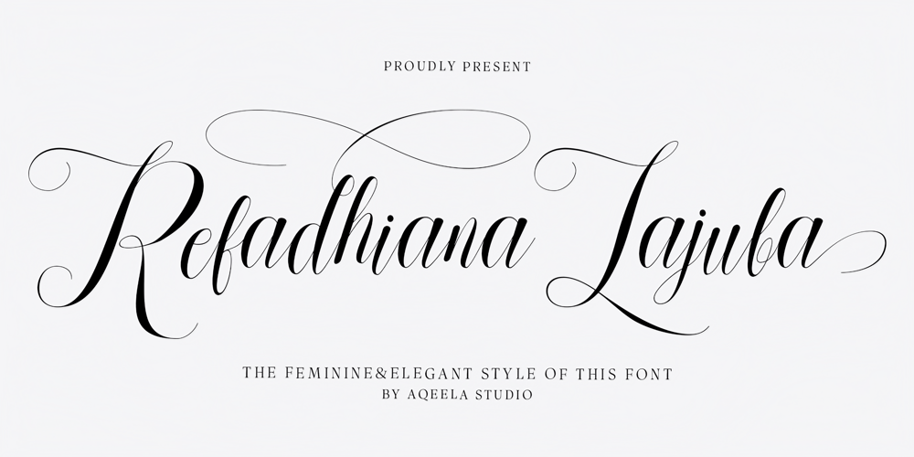 Refadhiana Lajuba font