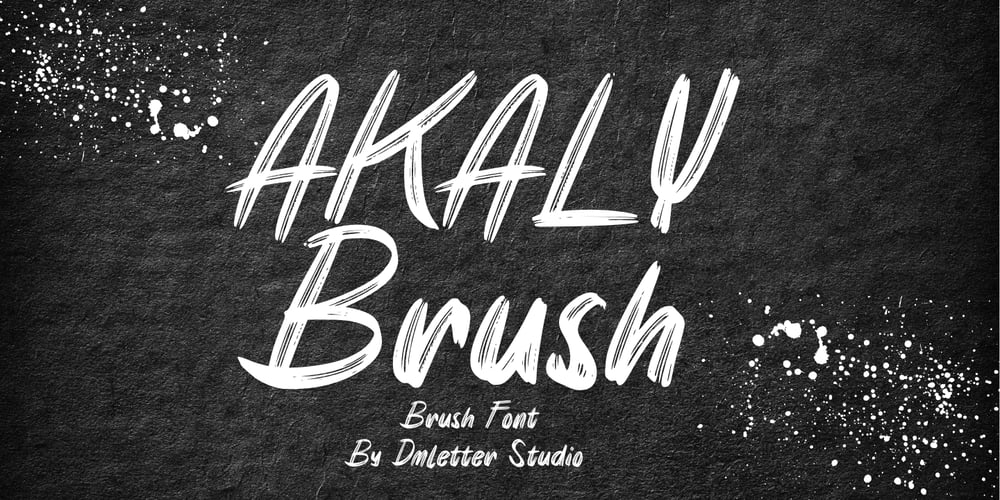 Akaly Brush font
