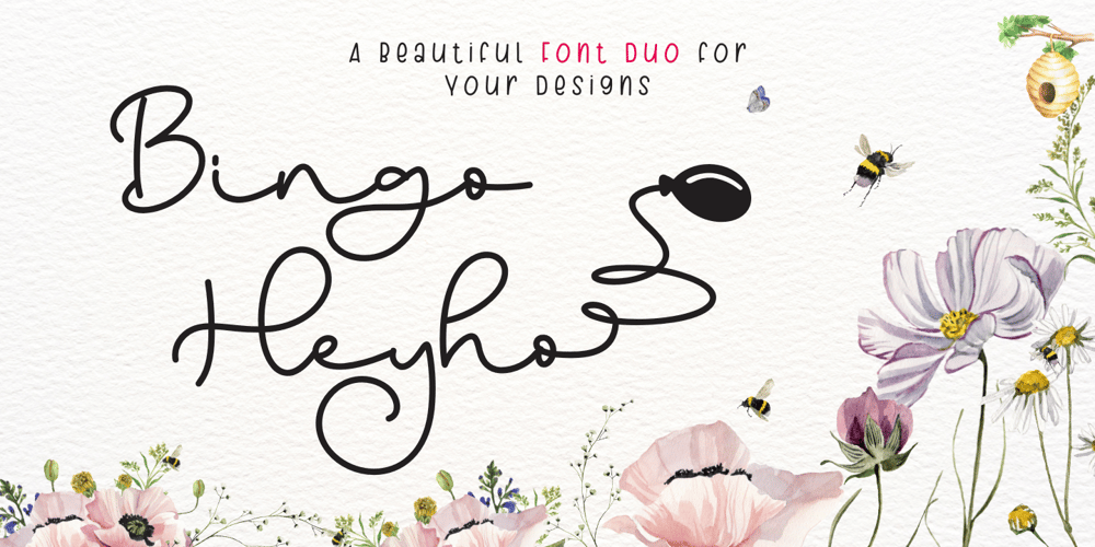 Bingo Heyho Mono font