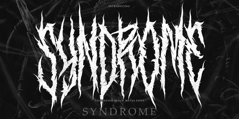 Syndrome Black font