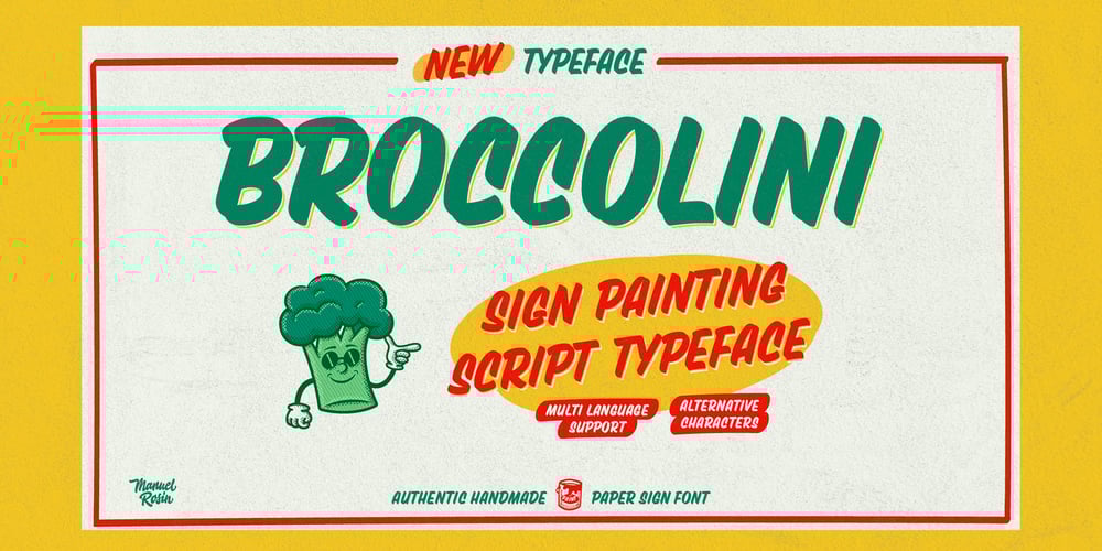 Broccolini font