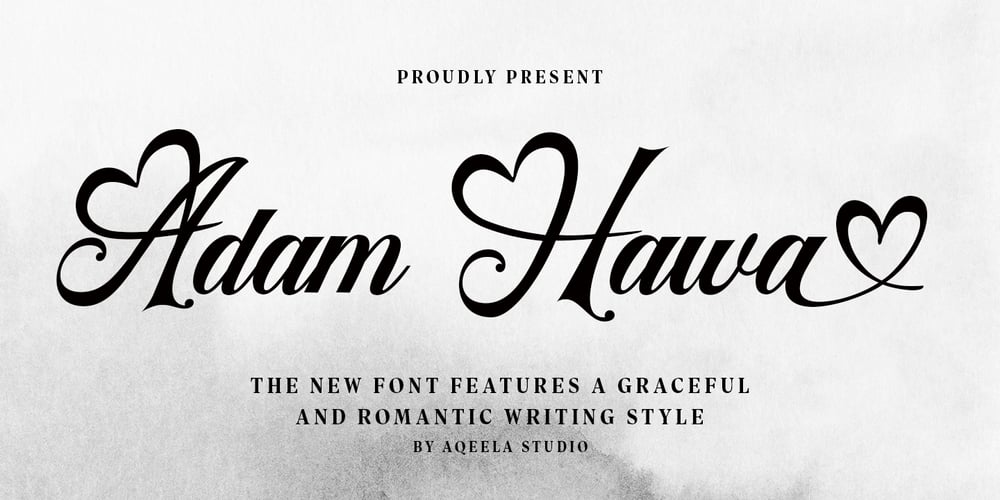 Adam Hawa font