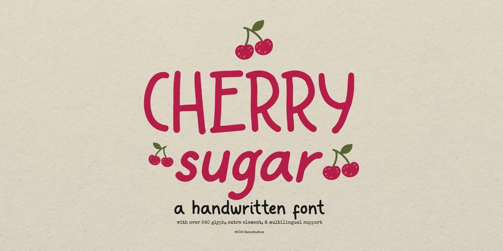 Cherry Sugar font