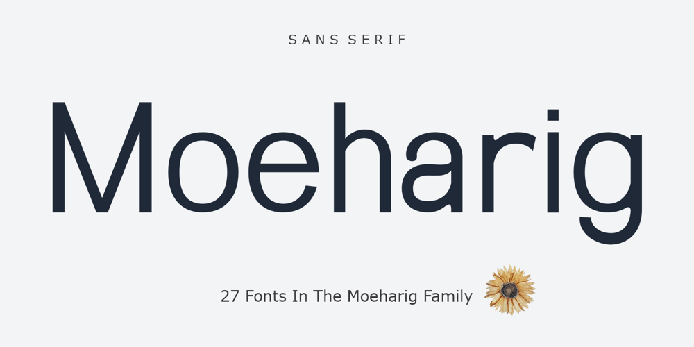 Moeharig font