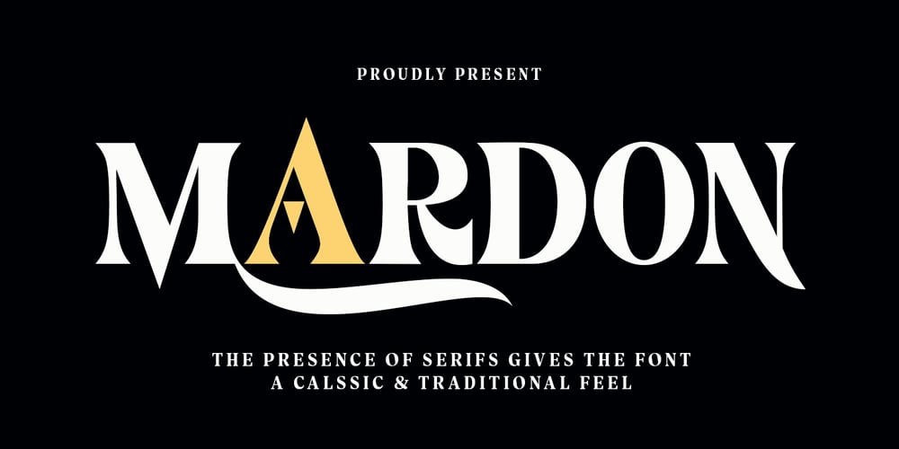 Mardon font