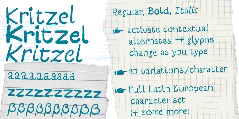 Kritzel font