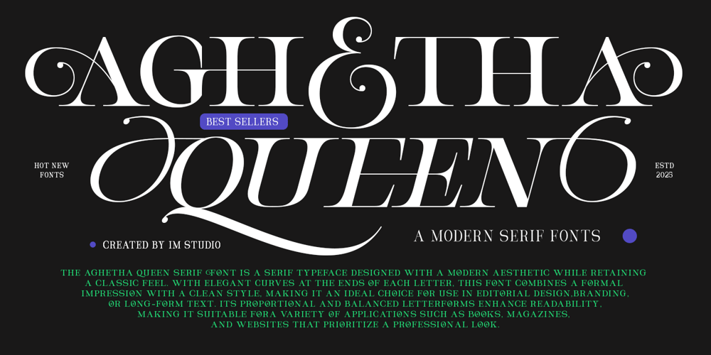Aghetha Queen font