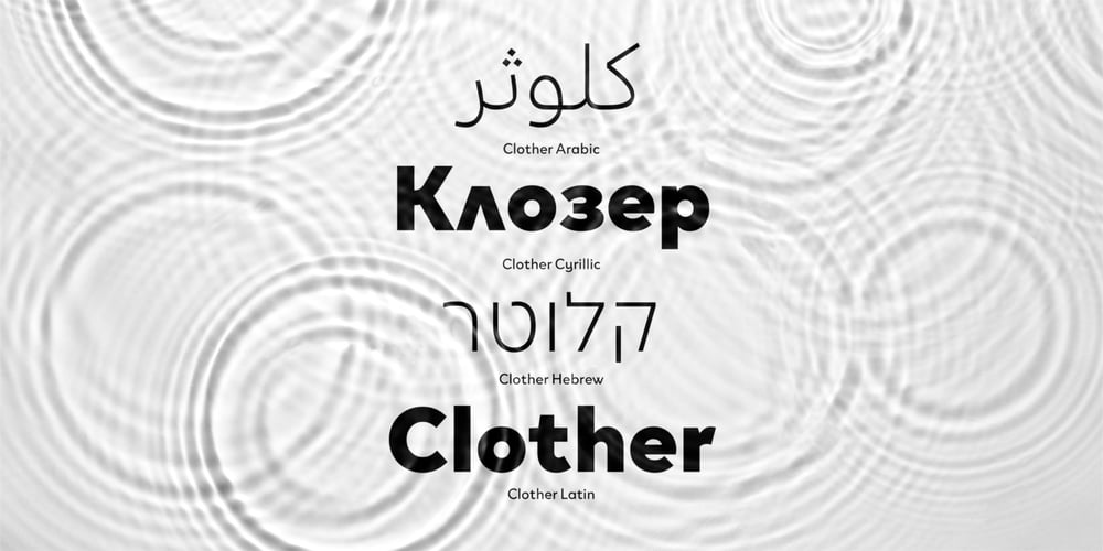 Clother Cyrillic font