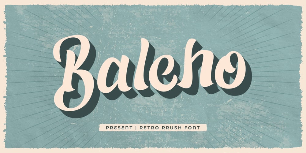 Baleho font