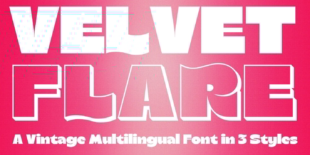 Velvet Flare font