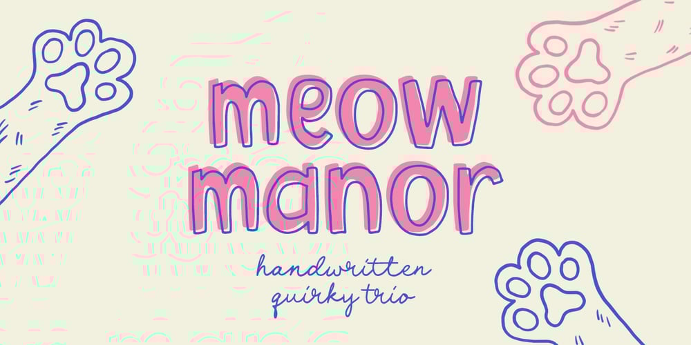 Meow Manor font