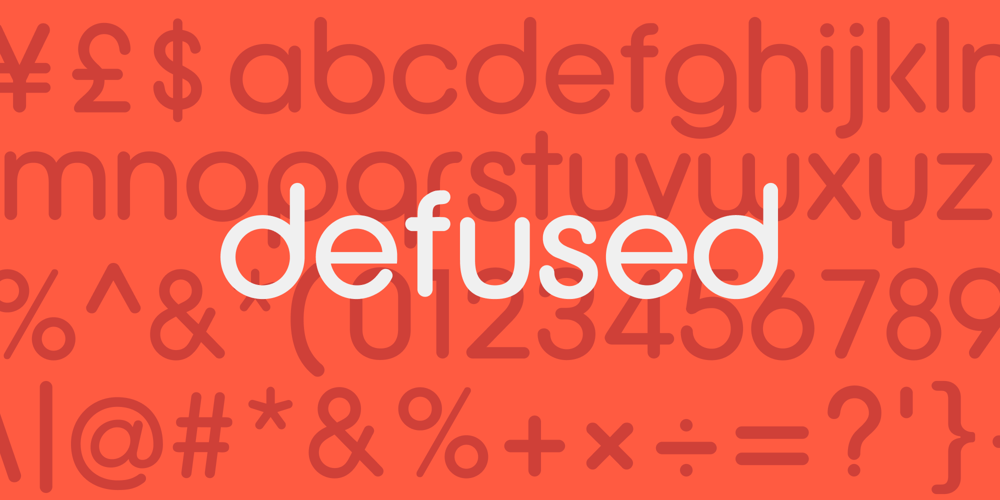 Defused font
