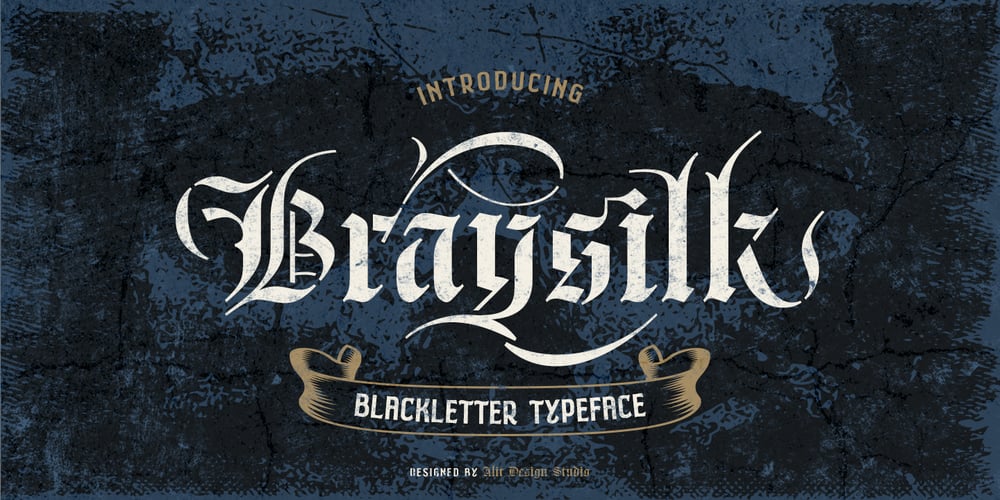 Braysilk font