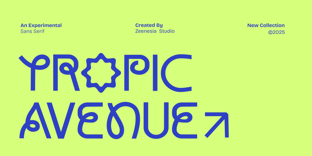 Tropic Avenue font