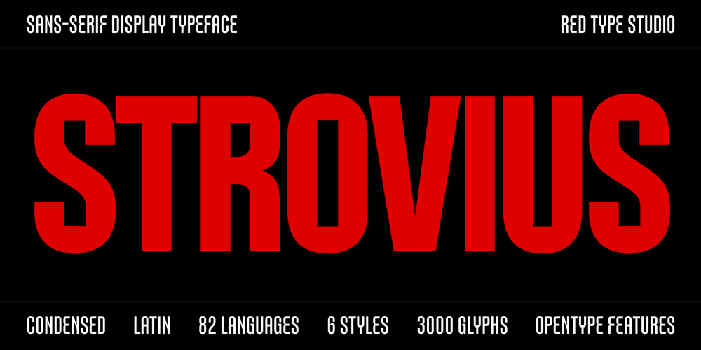 Strovius font