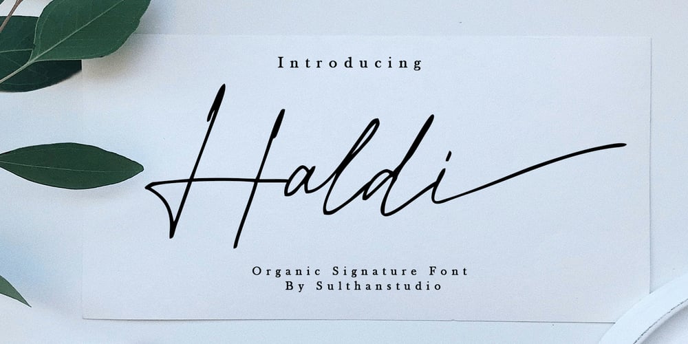 Haldi font