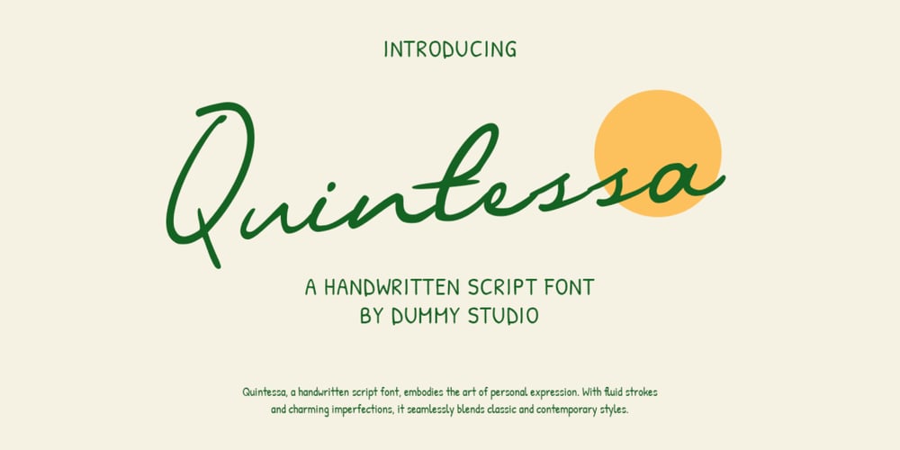 Quintessa font