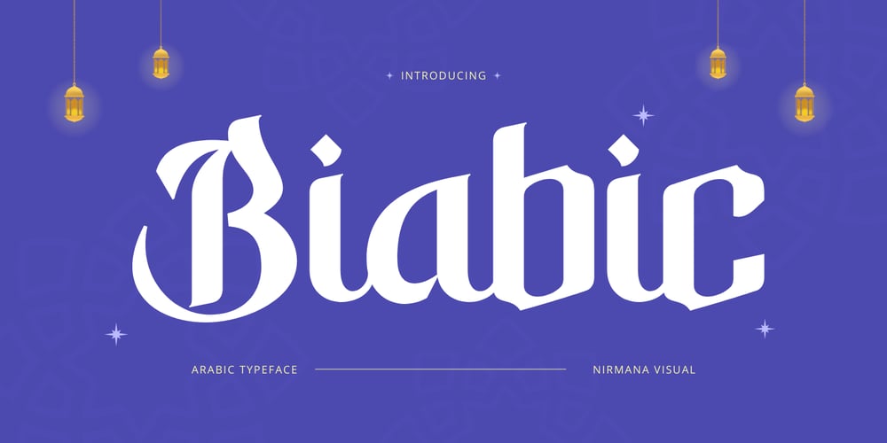 Biabic Arabic font
