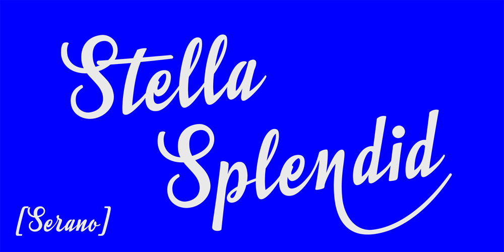 Stella Splendid Serano font