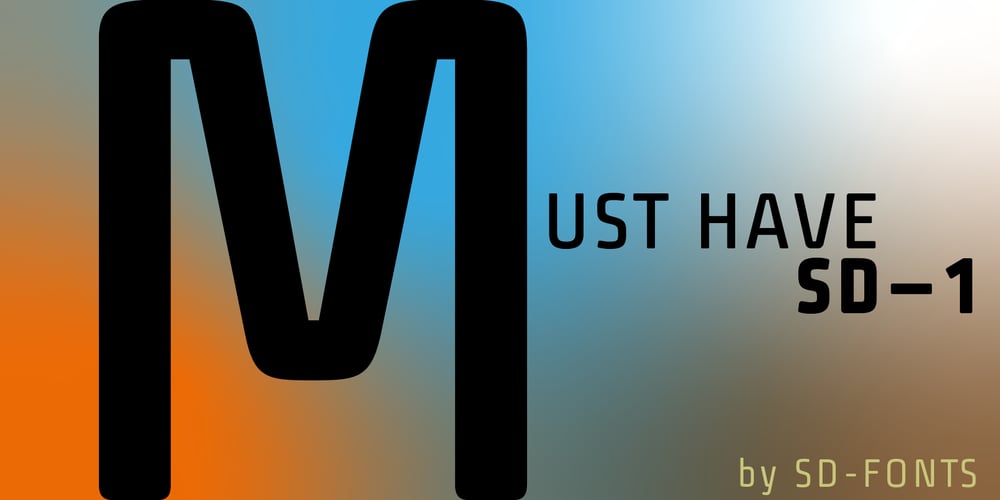 SD one font