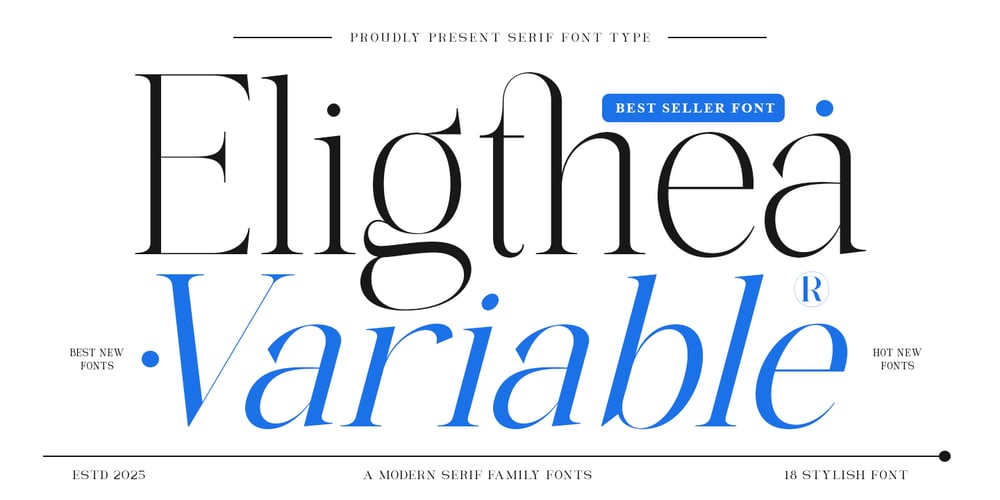 Eligthea Variable font