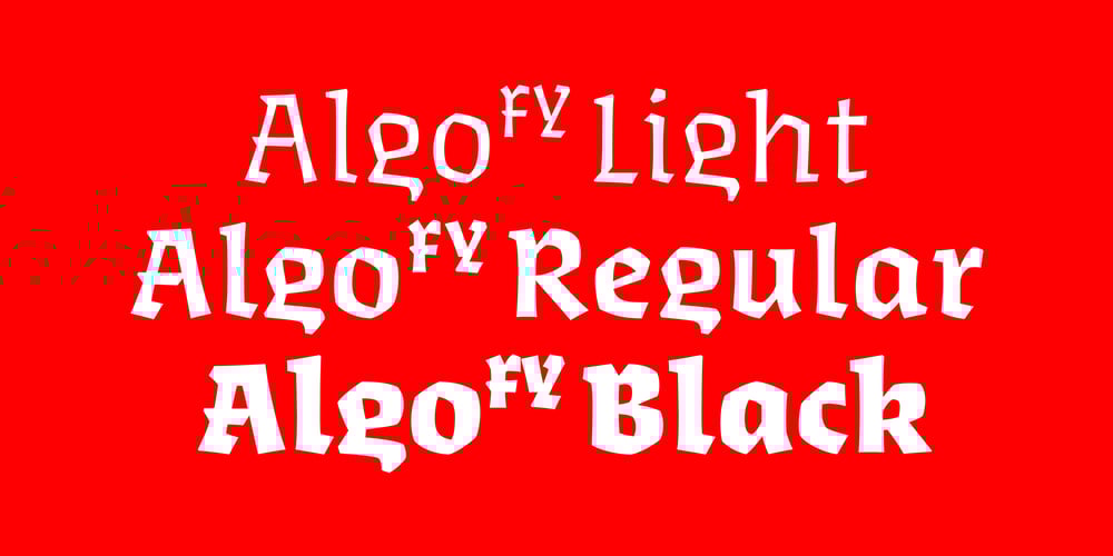Algo FY font