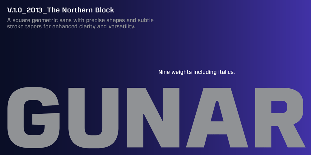 Gunar font